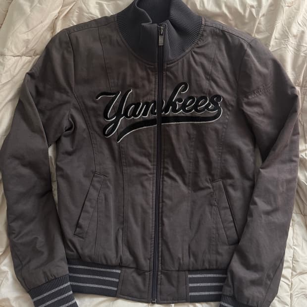 MLB 뉴욕 양키즈 브라운 그레이 자켓