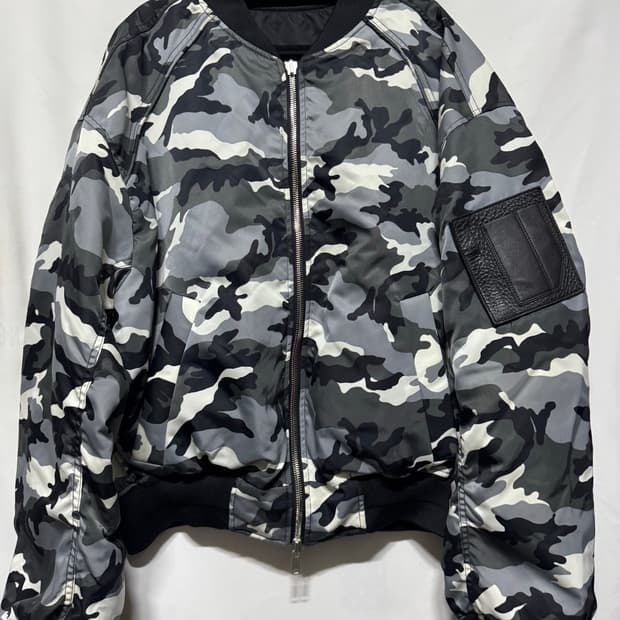 준지 리버시블 카모 MA-1 봄버 자켓