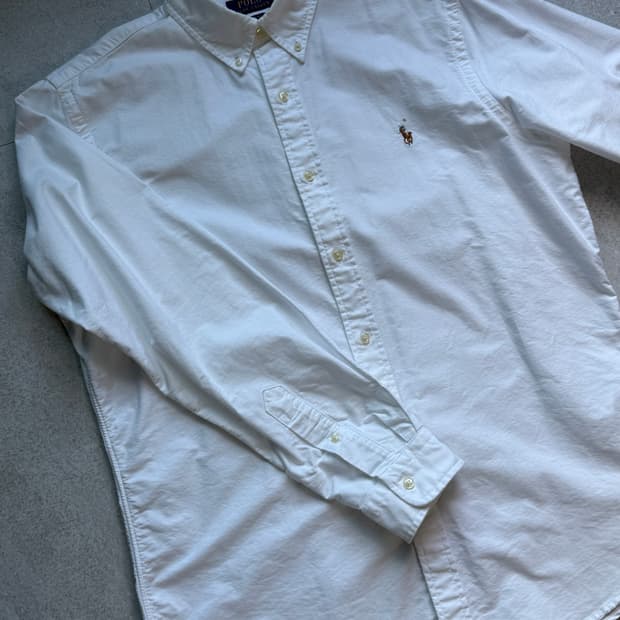 (L) 폴로 옥스포드 셔츠 화이트
