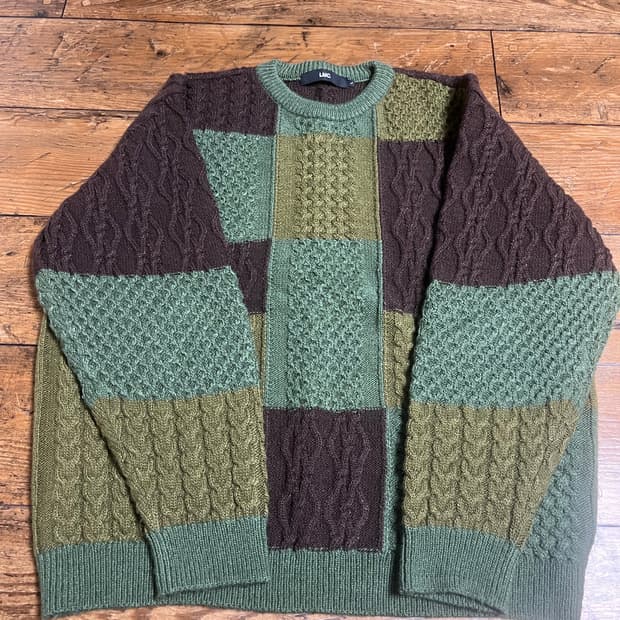 엘엠씨 니트 L LMC MULTI CABLE KNIT SWEATER kh