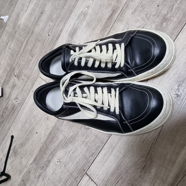 [42.5]릭오웬스 반스 로우 블랙밀크