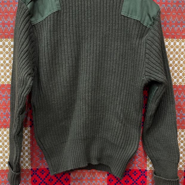 미군 코만도 울 스웨터 (OD) 오리지날  40사이즈 100 