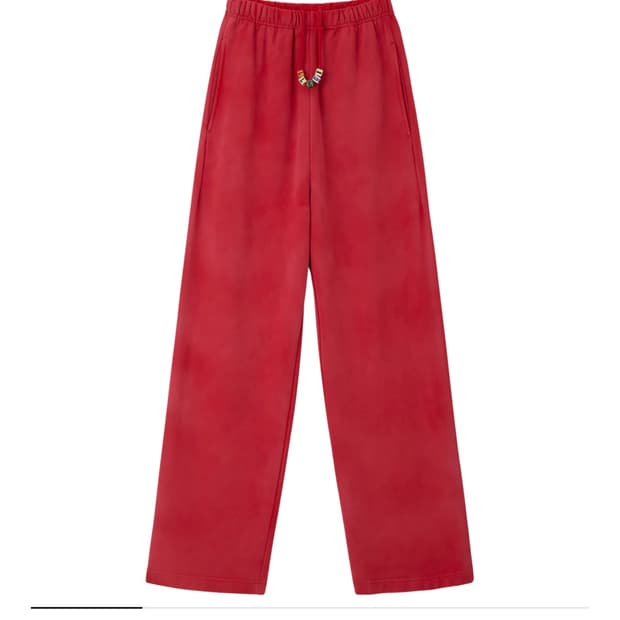 LLEGE garment dyed cube logo sweatpants