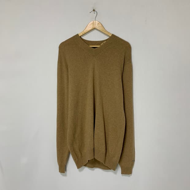 빈티지 캐시미어 100% 105사이즈 남성 니트 브라운