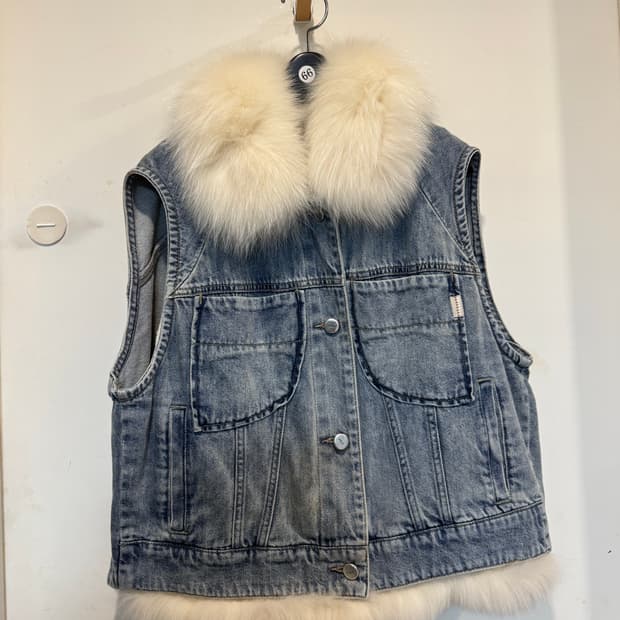 오즈세컨 폭스퍼 데님 베스트