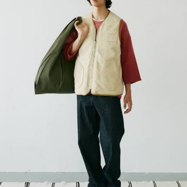 VISVIM 비즈빔 21FW 타나 디어스킨 다운 베스트 2 사이즈