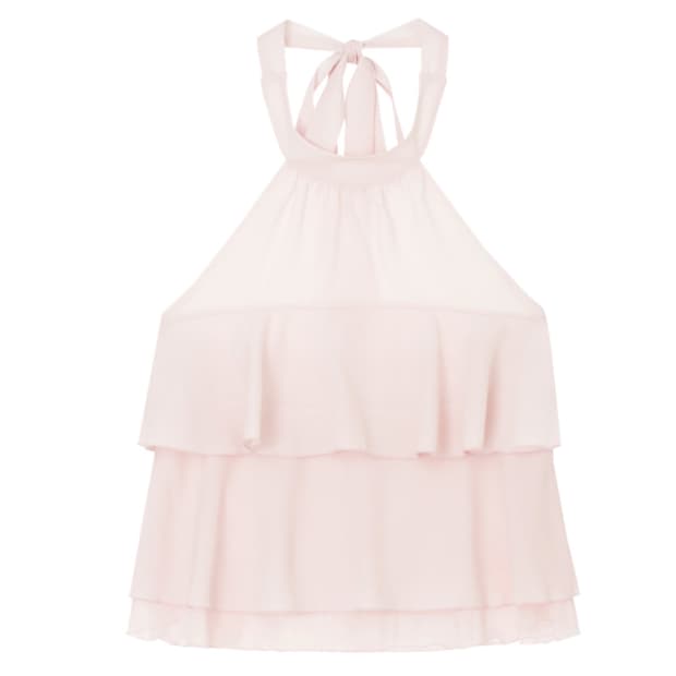 (택달린) 클리시어  Dear rosy chiffon halter 