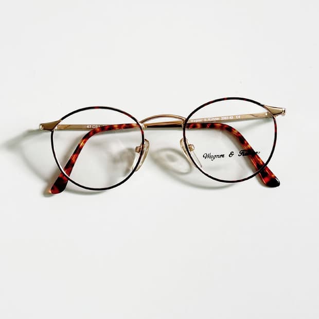 90s 독일제 Wagner & Kuhner 클래식 라운드 빈티지 안경
