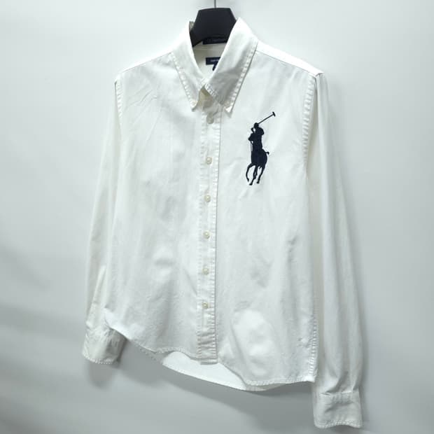 폴로랄프로렌 빅포니 화이트 셔츠 (여성44~44반)