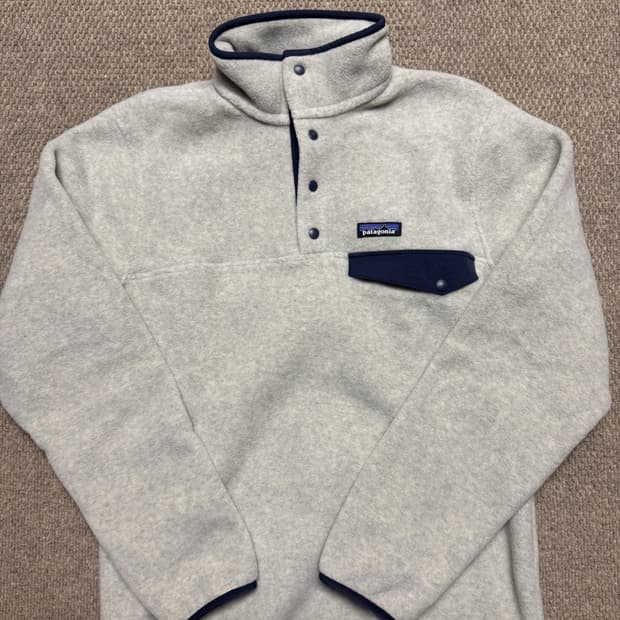 24SS 파타고니아 라이트웨이트 신칠라 스냅-티 풀오버 오트밀 헤더