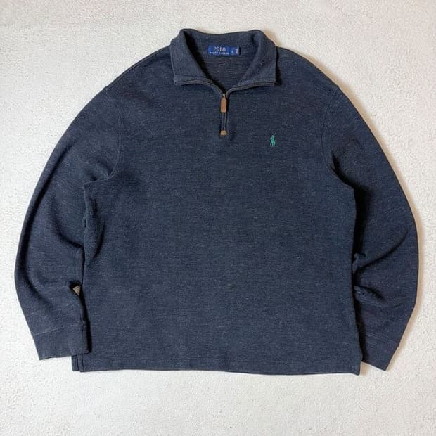 폴로 랄프로렌 베이직 하프 반집업 니트 PN9204