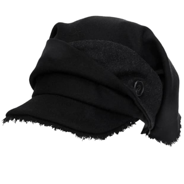 오호스 스카프 베일 울 캡 블랙
