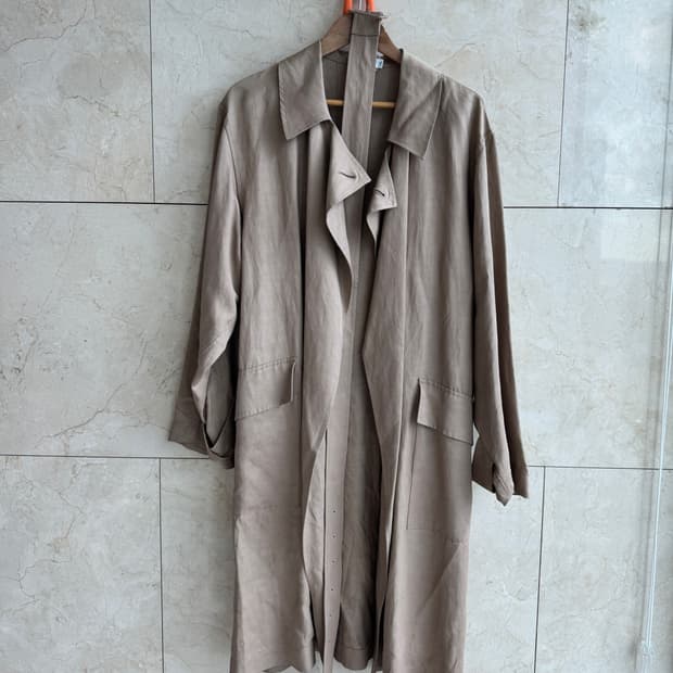 질샌더 JIL SANDER 오버핏 트렌치 코트 38 진베이지