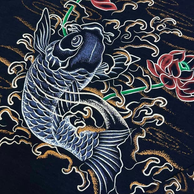 Concept by Eternal 오리엔탈 코이 후드티셔츠