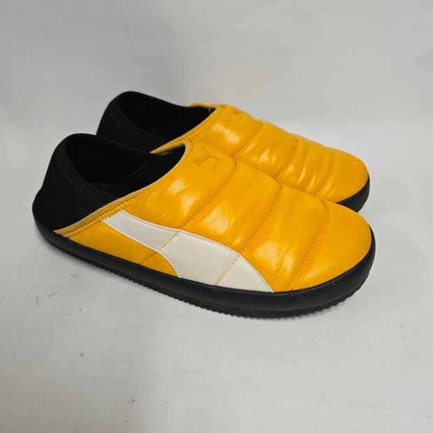 푸마 터프 패디드 뮬 270 옐로우 방한 슬리퍼