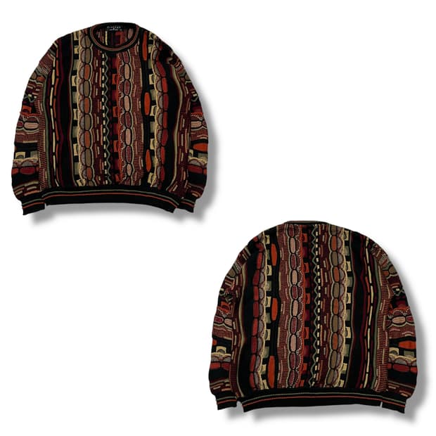 빈티지 에스닉 케이블 니트 s08699