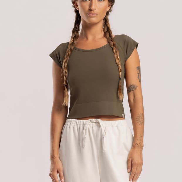 Seamless cap sleeve_Cub M