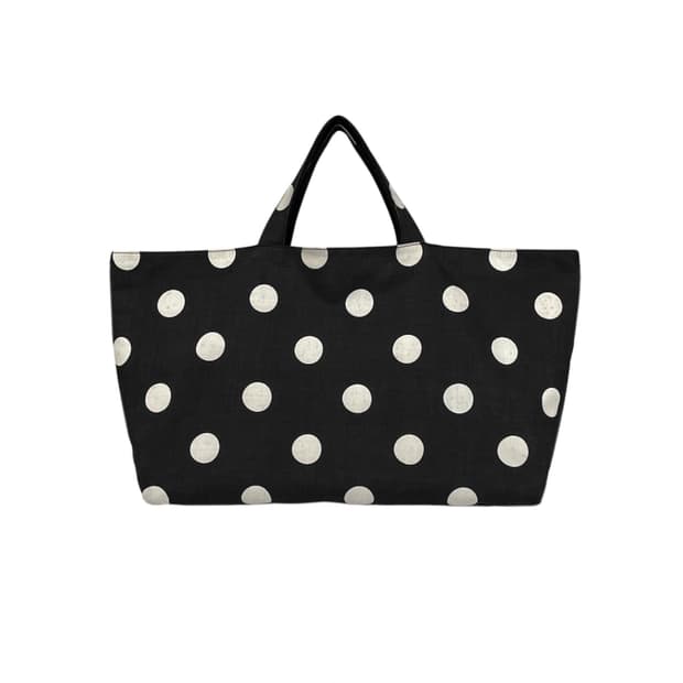 polka dot tote bag