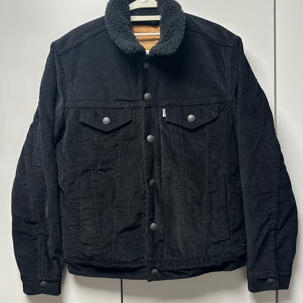 S) 리바이스 코듀로이 쉐르파 트러커 자켓