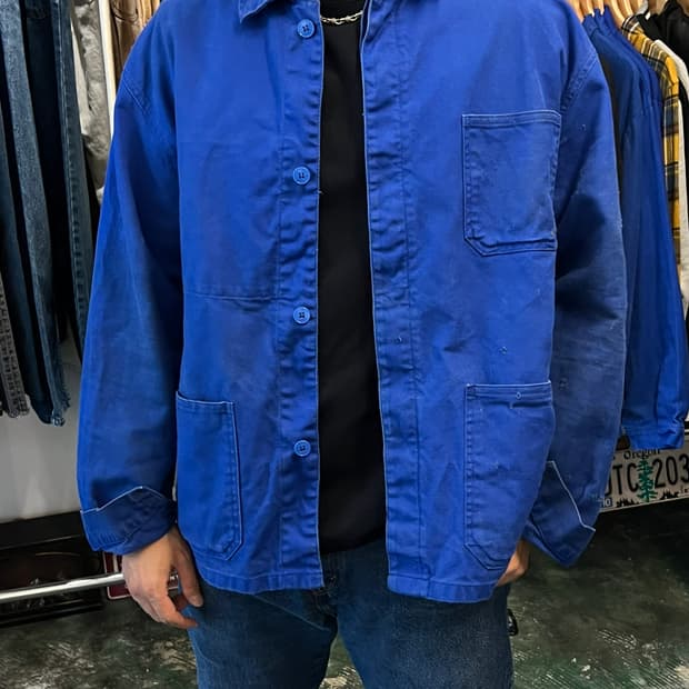 [XL] 프렌치 블루 워크웨어 빈티지 초어 재킷