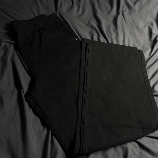 벨리에 블랙진 와이드 팬츠