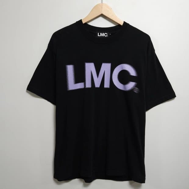95~100 LMC 엘엠씨 퍼플 글로브 반팔 티셔츠 블랙 루즈핏