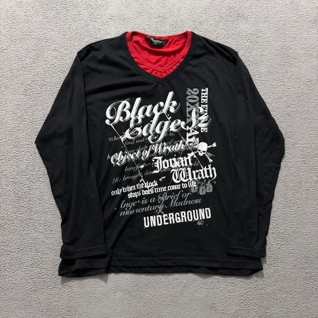 Y2k lettering long sleeve