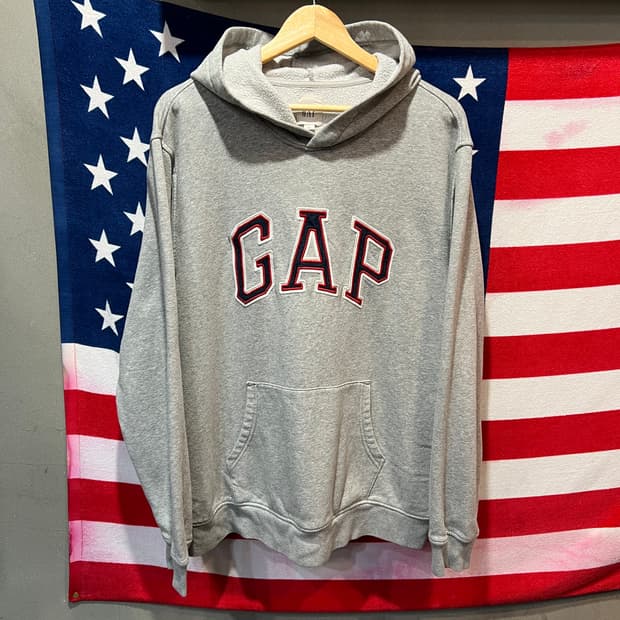 갭 그레이 후드티