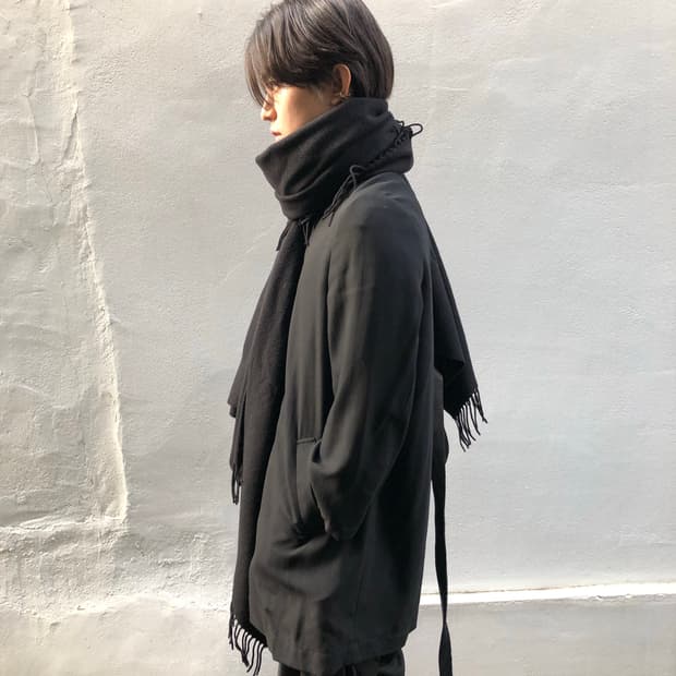 이탈리아 램스 울 100% 오버 스카프