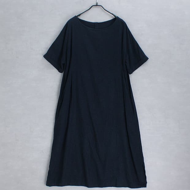 ONIGIRI _ navy linen / rayon ops