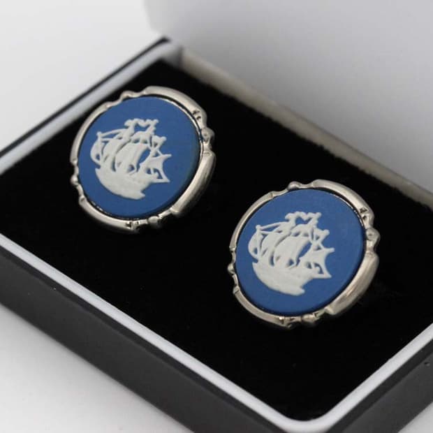 웨지우드 B+등급 남자 명품 커프스 제스퍼