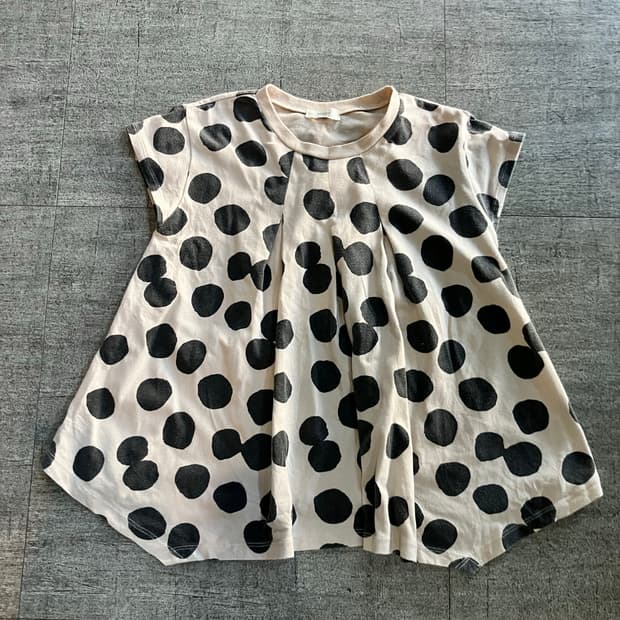 일본빈티지 Seraph 하구미모리걸 소니아 도트땡땡이 퍼퓰럼티셔츠