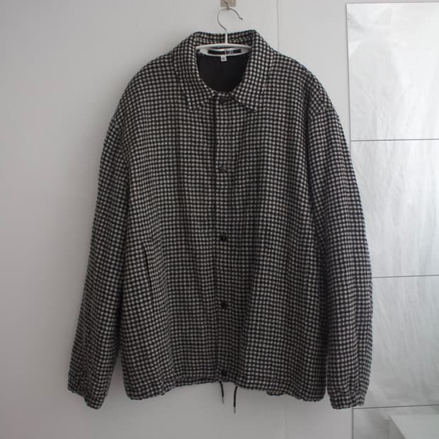 Alexander mcqueen mcq 체크 울 봄버 자켓