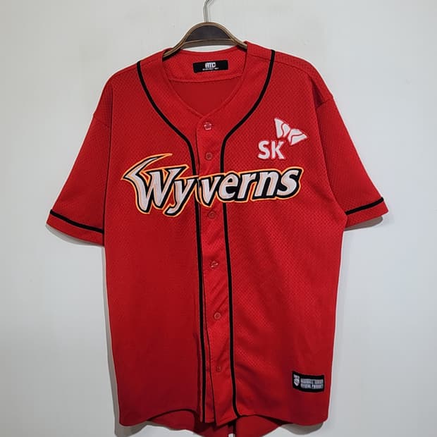 (L) SK 와이번스 야구져지 반팔 노마킹 프로야구 유니폼 