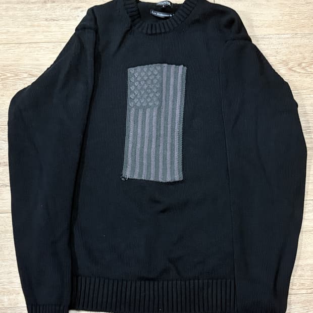 flag crewneck sweater