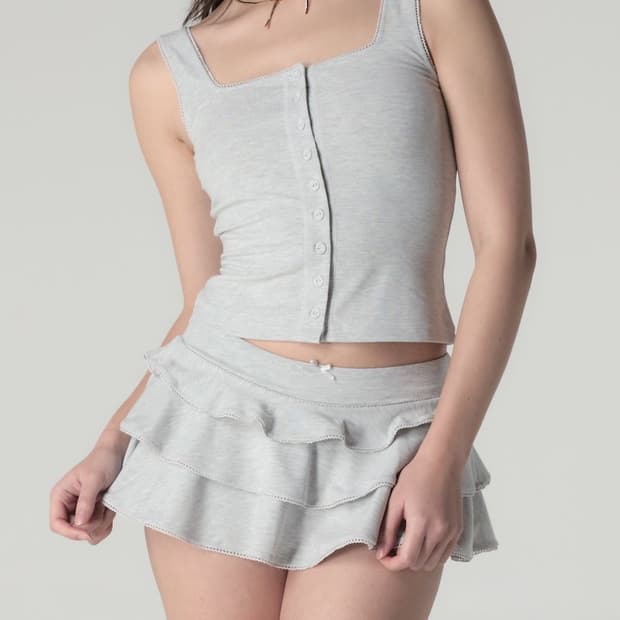 글로니 picot frill mini skirt 프릴 미니 스커트 M
