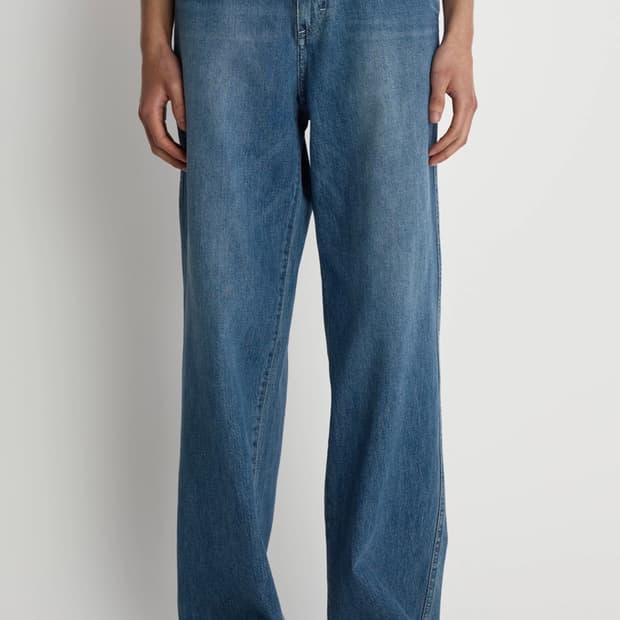 포터리 원워시드 와이드 데님 (미드블루 2사이즈)