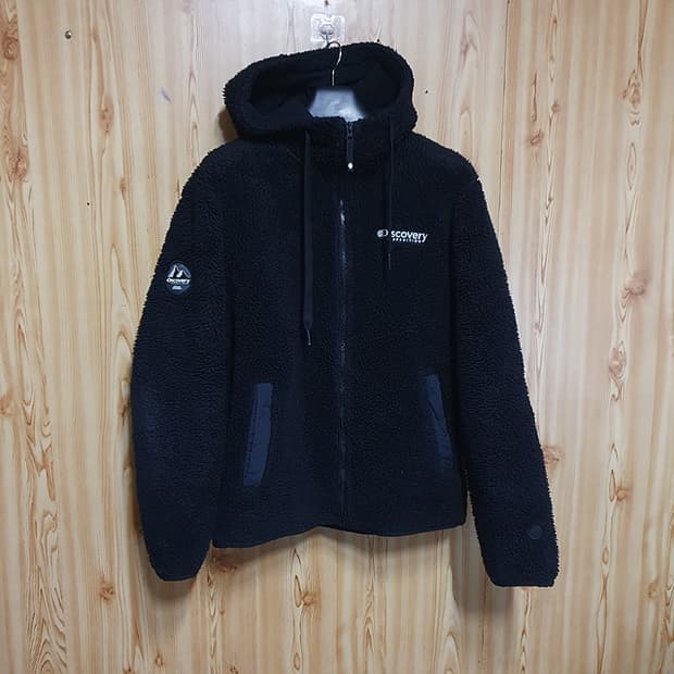 디스커버리 후리스 후드집업 100