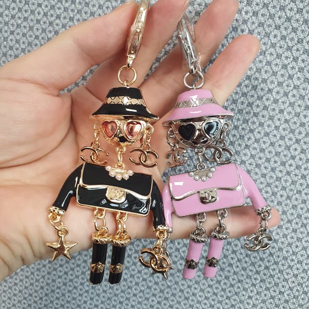 샤넬키링 샤넬cc로고로봇키링 백참 키링