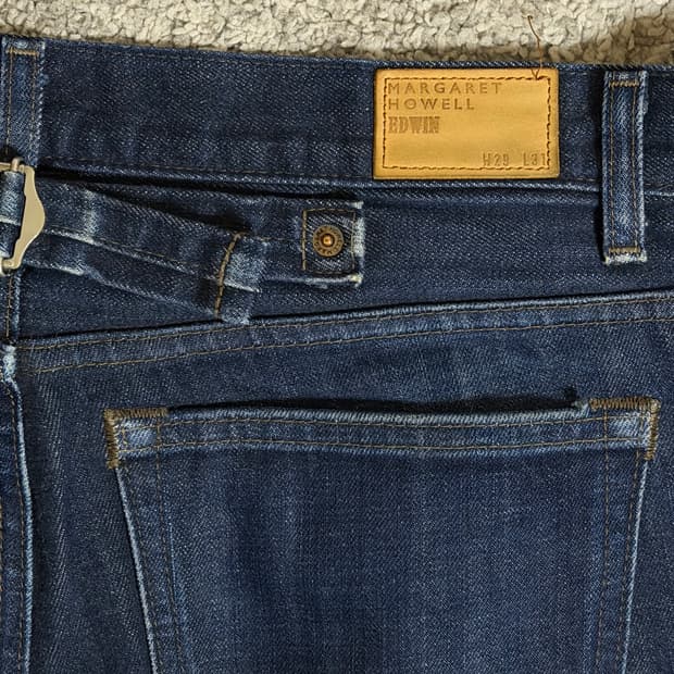 MHL 마가렛호웰 x 에드윈 신치백 셀비지 데님