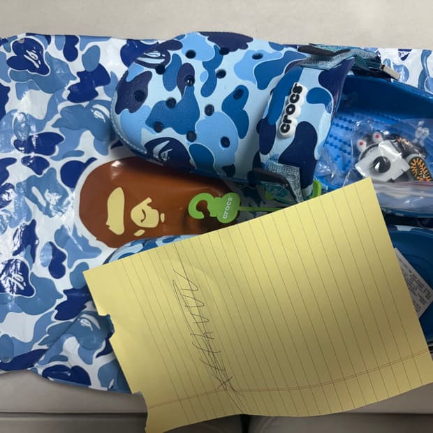 베이프 크록스 블루 eu 남 8 여 10 사이즈