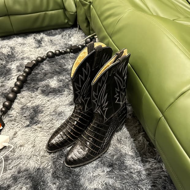 악어가죽 웨스턴 부츠 