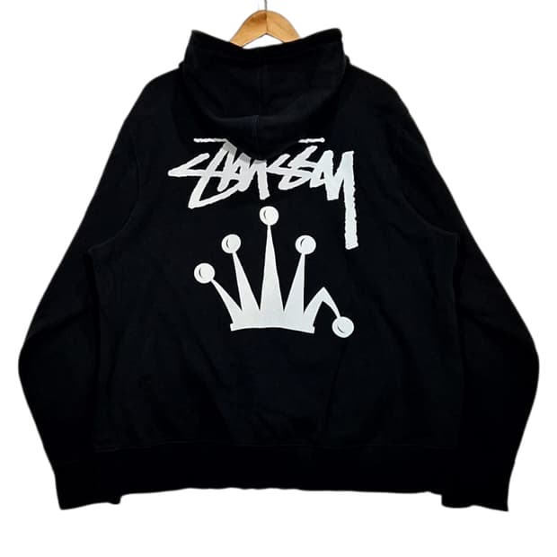 Stussy 스투시 크라운 로고 후드티