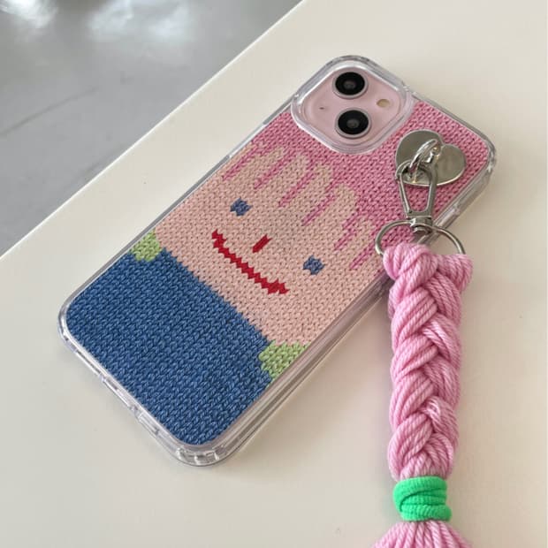 SMILEY FACE HARD JELL CASE (아이폰 15플러스)