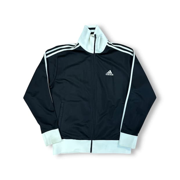 아디다스 검흰 트랙탑