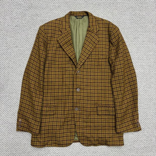 USA 펠리시모 울 체크 블레이저 v1510