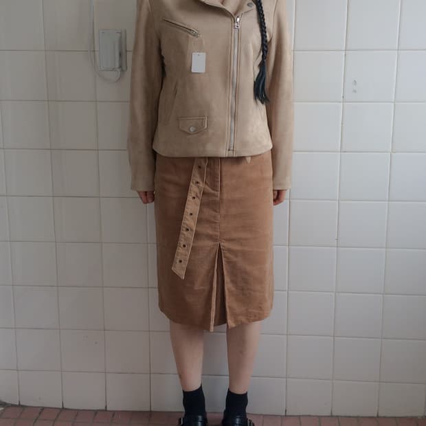 fake suede rider jacket