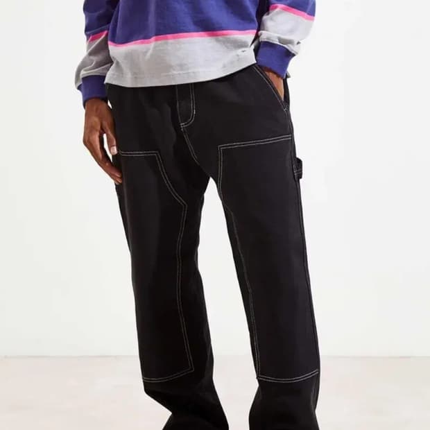 (32)스투시 Stussy 블랙 워크 팬츠
