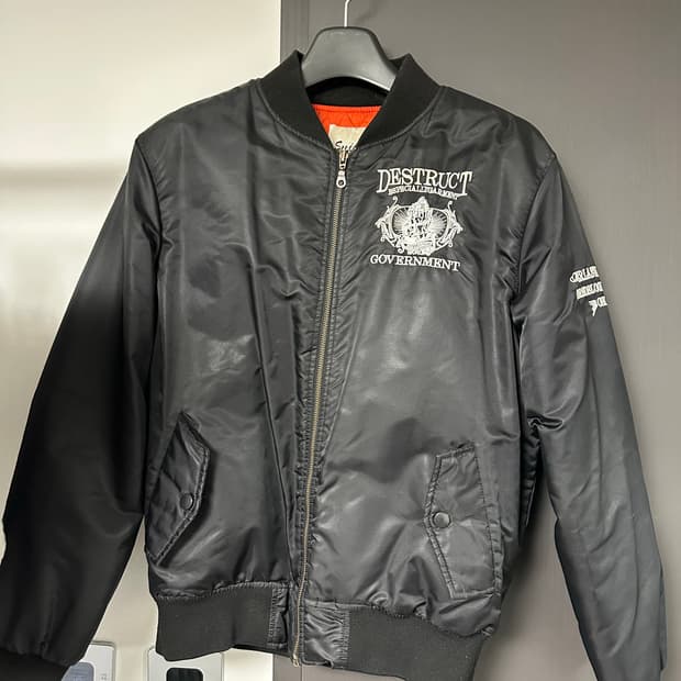 snihers 자수 DESTRUCT ma-1 항공점퍼 판매