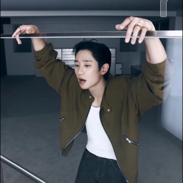 렉토 24SS 카소토 비스코스 볼링 점퍼 카키 브라운 M 